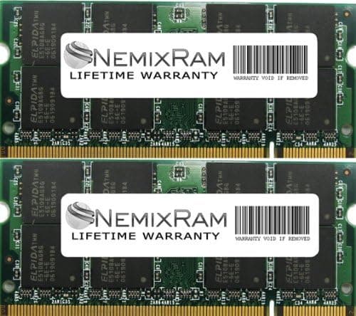 4GB (2X2GB) NEMIX RAM Memory for Dell Latitude E6500 Notebook (DDR2 800MHz 200PIN PC2-6400)