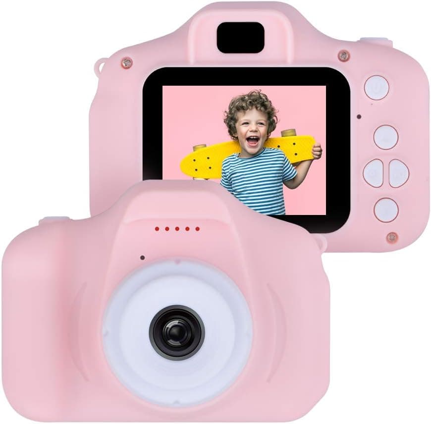 LITTLEFUN Kids Camera Toy for 3-10 Year Old Girls, HD Digital Camera Age 4 5 6 7 Boy Girl Toddler Camera Toy Gifts for 4-12 Year Old Kids Girls Children Birthday Present Gift Pink Camera