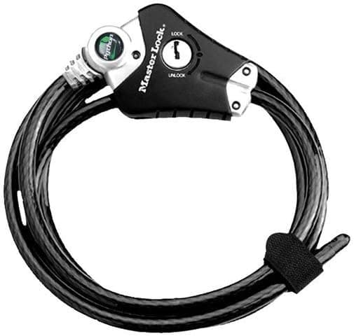 Master Lock 8428D Python Adjustable Cable Lock with Key, 6 ft. Long
