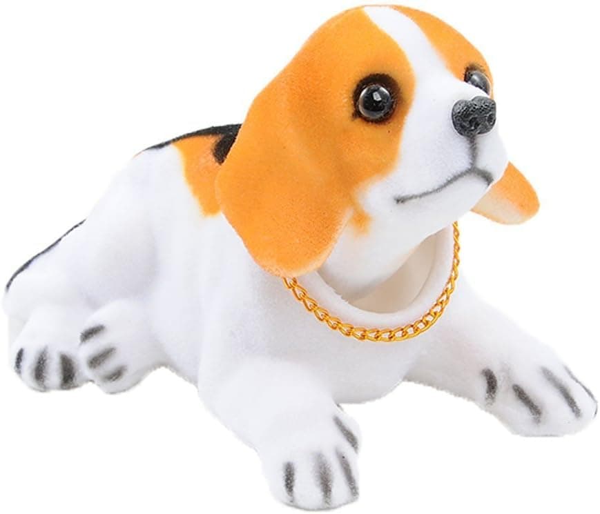 Flee Bobble Head Dog Doll Shaking His Head Puppy Cute Decorations for Car Creative Gift (Beagle)