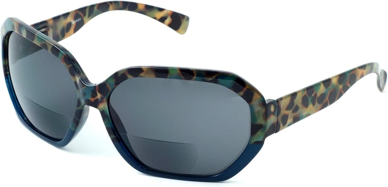 Calabria 644SB Womens Oversized Reading Sunglasses | BiFocal Sunglasses for Women UV Protection | Hard Glasses Case Included