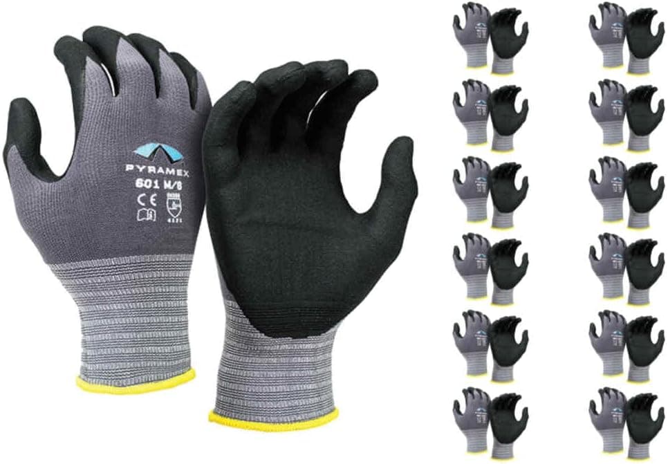 Pyramex GL601M Microfoam Nitrile Glove - size Medium Medium