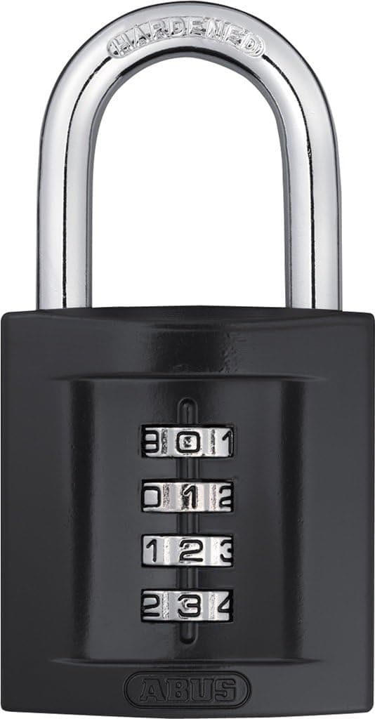 ABUS 158/50 C 50mm Body Zinc Front 4-Dial Resettable Combination Padlock