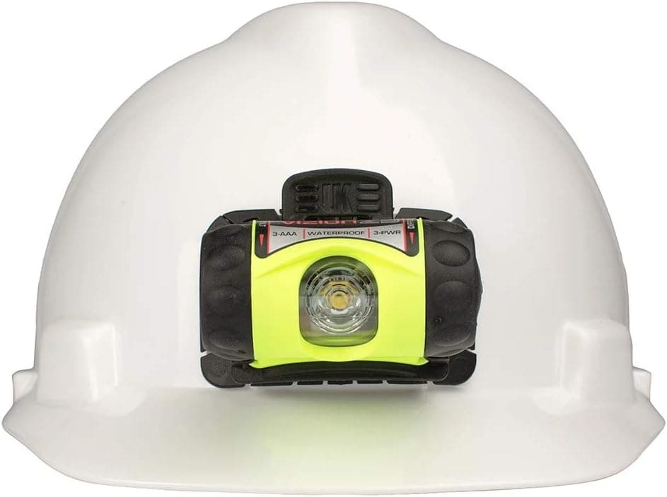 UNDERWATER KINETICS UK3AAA Vizion Z3 Waterproof Headlamp, Helmet Mount/Yellow
