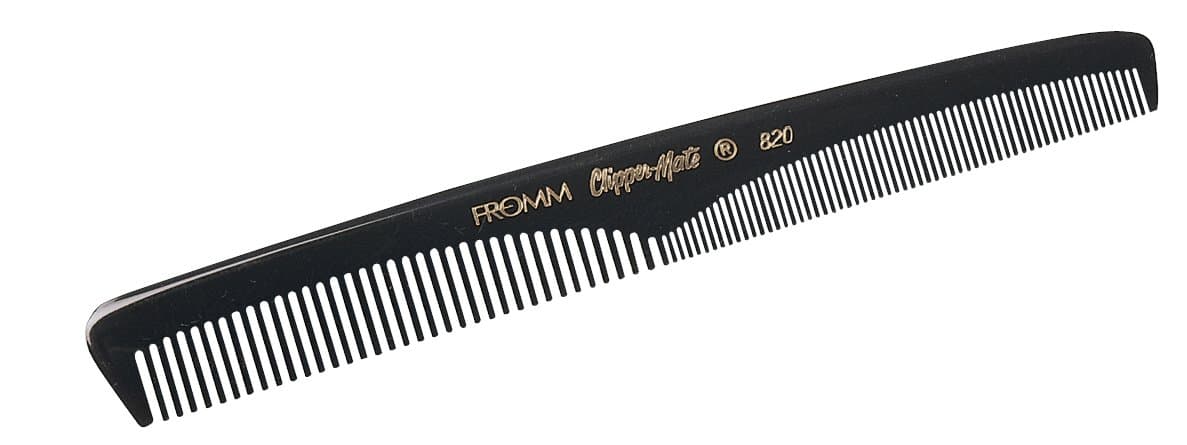 Fromm Style Thin Comb Coarse and Fine Teeth, 7.5 Inch Long