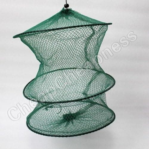 2 Layer Mini Crab Fish Crawdad Shrimp Minnow Fishing Bait Trap Cast Dip Net Cage
