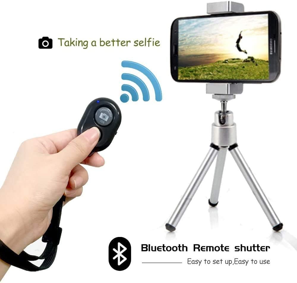 LINKCOOL Wireless Bluetooth Remote Control for Phone iPhone Samsung Other Smartphone Camera Compatible with All iOS and Android Devices with Wrist Strap Included