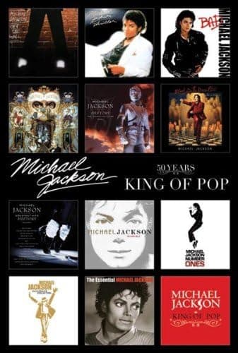 Michael Jackson Album Covers Poster Art Print