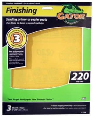 ALI INDUSTRIES 7266 Grit Aluminum Oxide Sanding Sheets, 9" x 11"