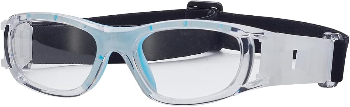 dachance RX Basketball Sports Glasses Football Personality Goggles Can Replace Prescription lens (black red)