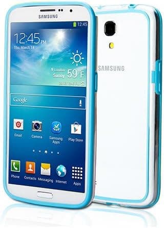 GMYLE (TM Baby Blue Rubberized Plastic Flexible Protective Bumper Case for Samsung Galaxy Mega 6.3 i9200
