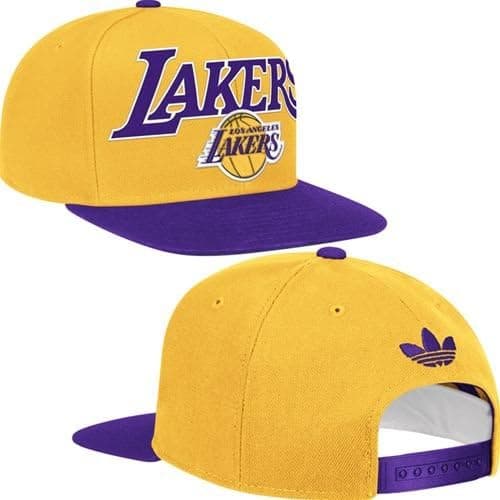 NBA adidas Los Angeles Lakers Two-Tone Wool Blend Snapback Hat - Gold/Purple