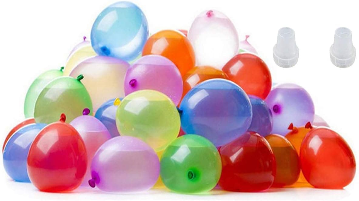 Arfun 500 Pack Self Tie Water Balloons, Latex Water Bomb Balloons Fight Games,Summer Splash Fun for Kids and Adults