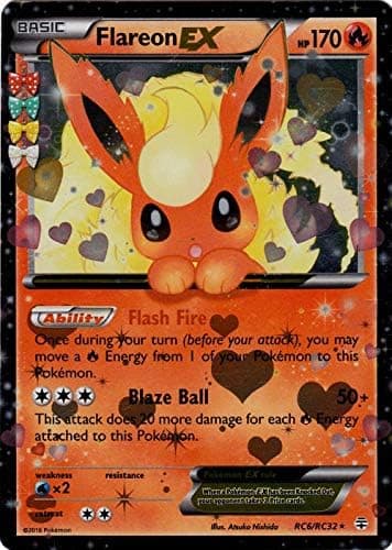 Pokemon - Flareon-EX (RC6) - Generations - Holo