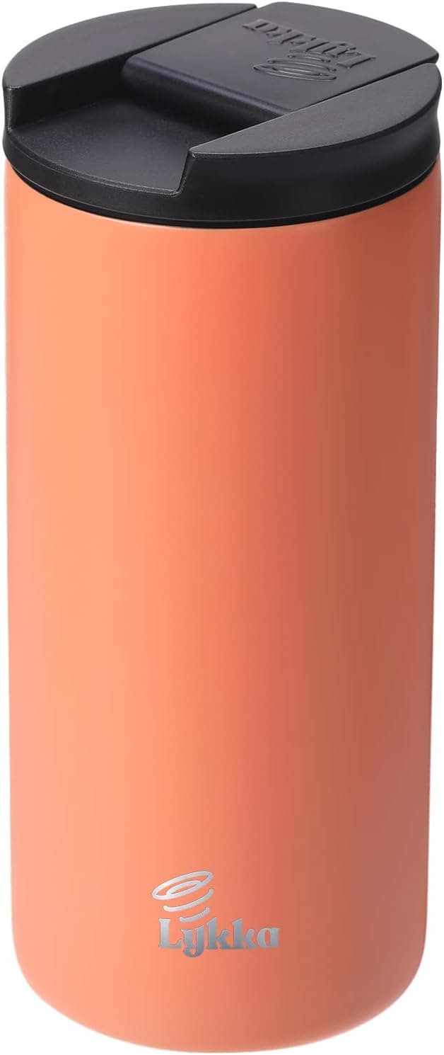 Travel Coffee Mug Spill Proof, Lykka Smart Mug/Hand Warmers Insulated Tumbler - Smart Hot Water Bottle Sport Neck Cooling Bottle Smart Thermal Coffee Travel Mug 14 oz