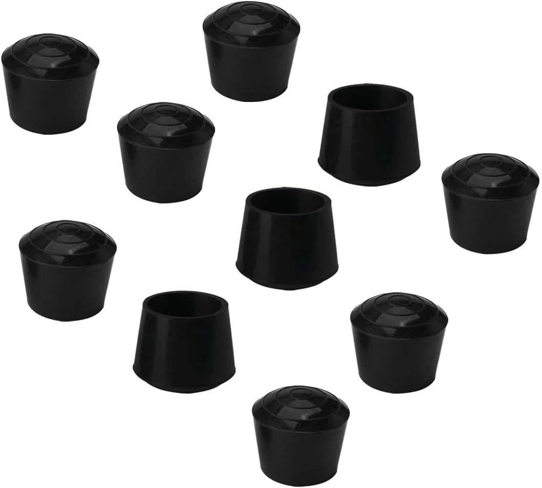 uxcell 10pcs Chair Leg Tips Caps 25mm 1 Inch Anti Slip Rubber Furniture Table Feet Cover Floor Protector Reduce Noise Prevent Scratches