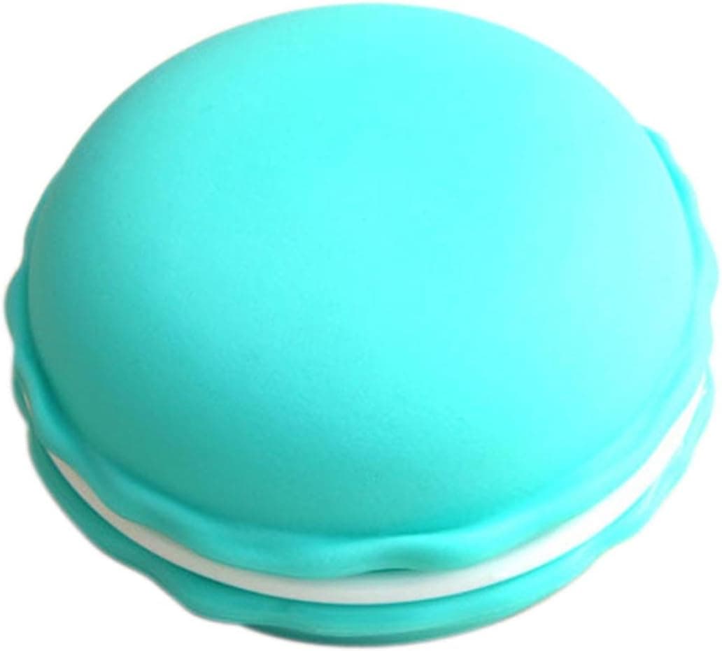 Binmer(TM)Multi-purpose Bag Portable Earphone SD Card Macarons Bag Headphone Case Earbuds Carrying Pouch Beauty Necklace Beads Rings Earrings Storage Box (Sky Blue)