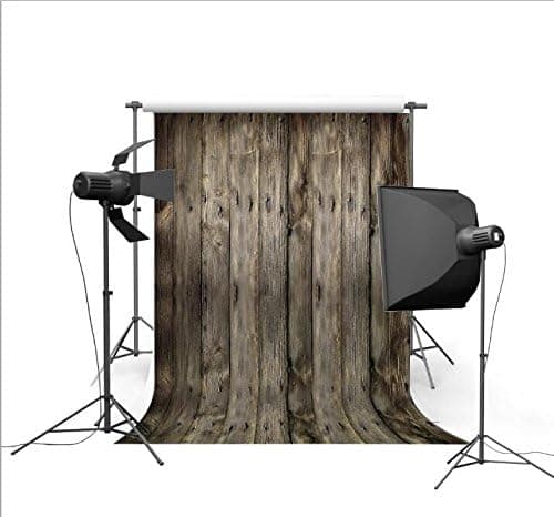 LFEEY Vinyl Thin Backdrop 3x5ft Photography Background,Ancient Wooden Board Wall,Personal Portraits Theme,Computer Painted Attractive Backdrop,1(W)x1.5(H)m For Photo Studio Props