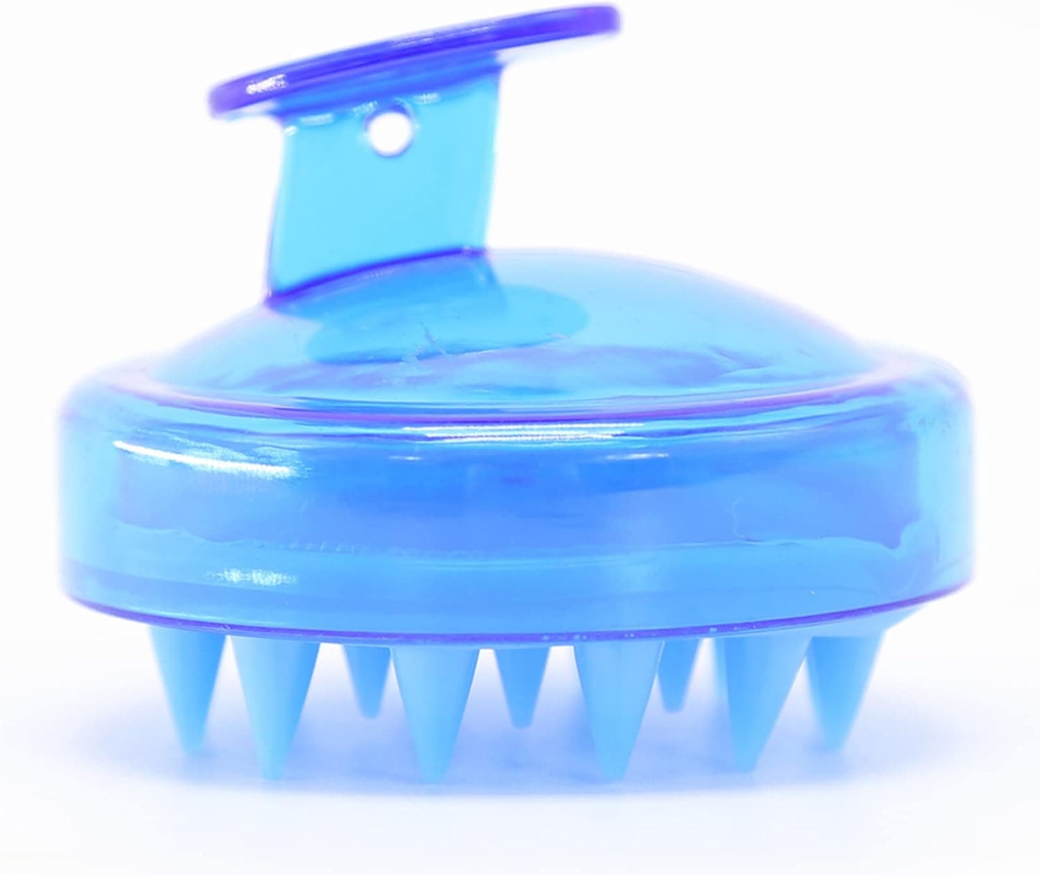 BTWTRY Blue Hair Shampoo Brush Scalp Care Hair Brush with Soft Silicone Care Scalp Massager for The Scalp Exfoliate and Promote Hair Growth (Blue)