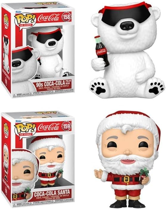 Funko Pop! Holiday Coca-Cola - Set of 2 - Santa and Polar Bear