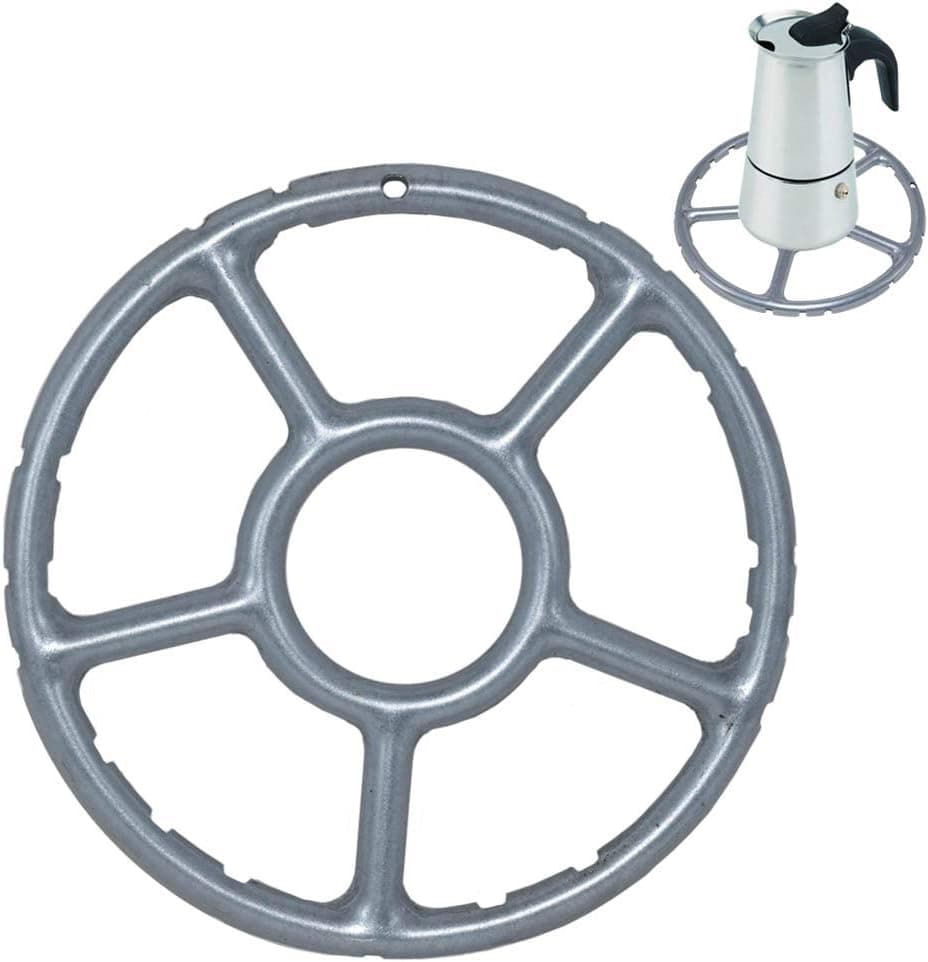 ToSSme Multi-Function Gas Ring Reducer Trivets Stove Top Hob Cooker Heat Simmer Coffee Pots 6-Inch Alloy