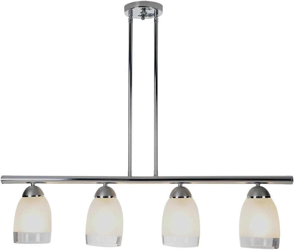 Monument 617510 Essen 4-Light Pendant Fixture, Polished Chrome, 35 In.