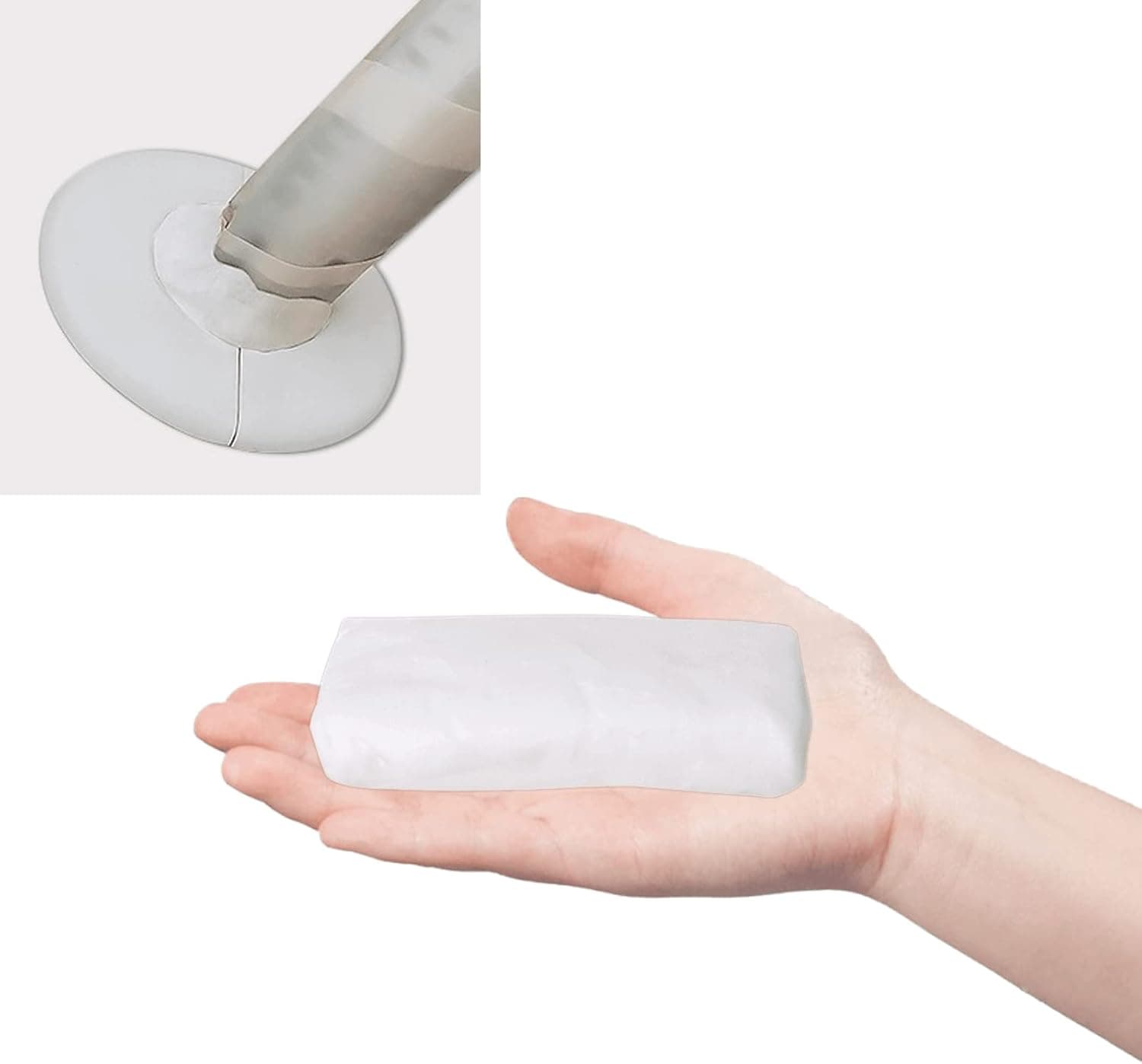 wowomoker Waterproof Repair Sealing Clay, Quick Mending Mud for Pipe Connection, Wall Hole, Air Conditioning Holes(4 Packs)