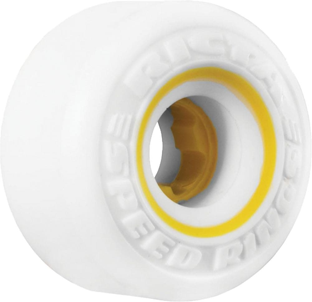 Ricta Speedrings 58mm White Yellow Skate Wheels