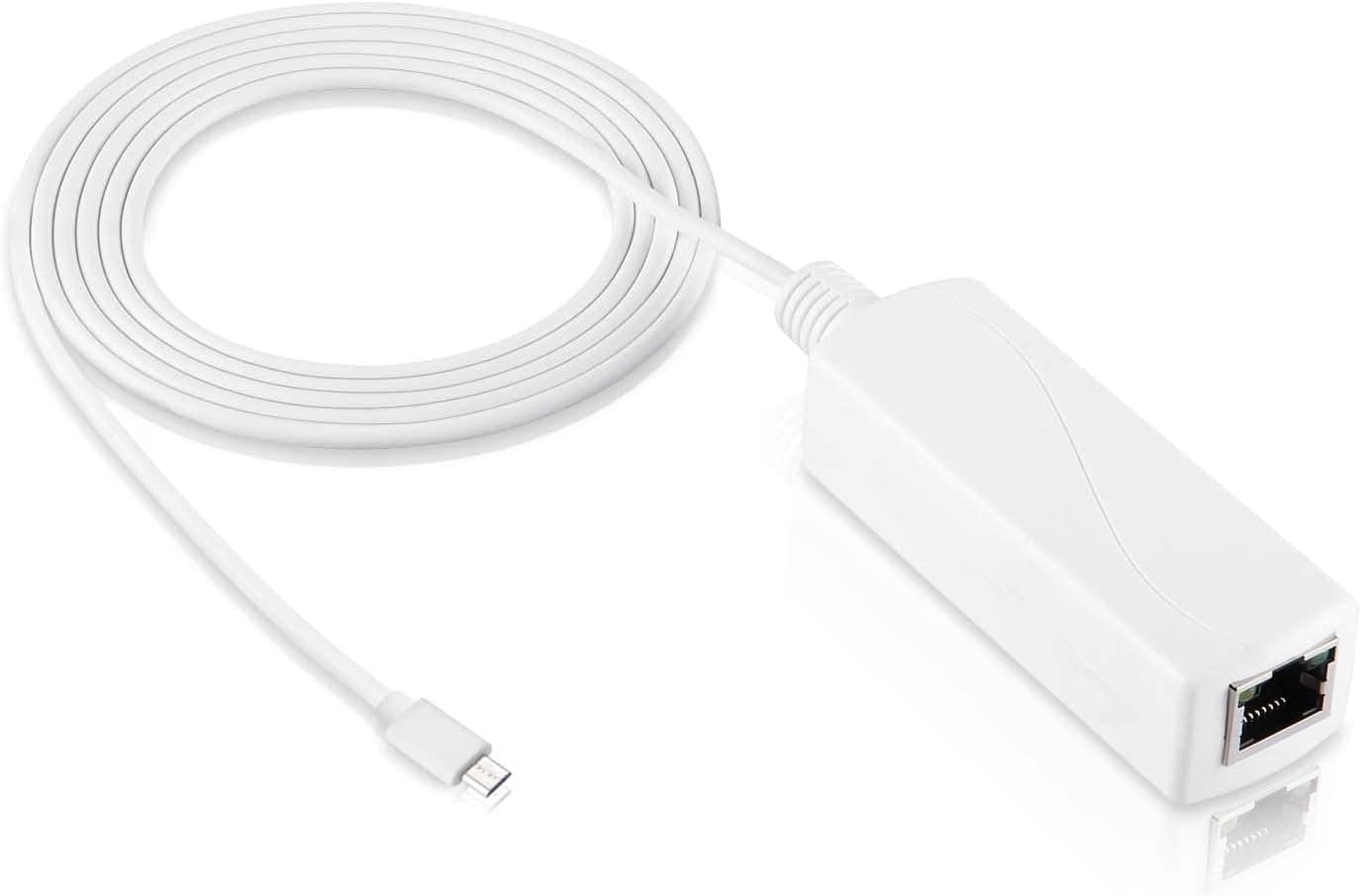 Wasserstein PoE Adapter Compatible with Wyze Cam V3/V3 Pro, Wyze Cam Outdoor and Wyze Cam OG - Continuously Power Your Security Cam with USB Ethernet Adapter