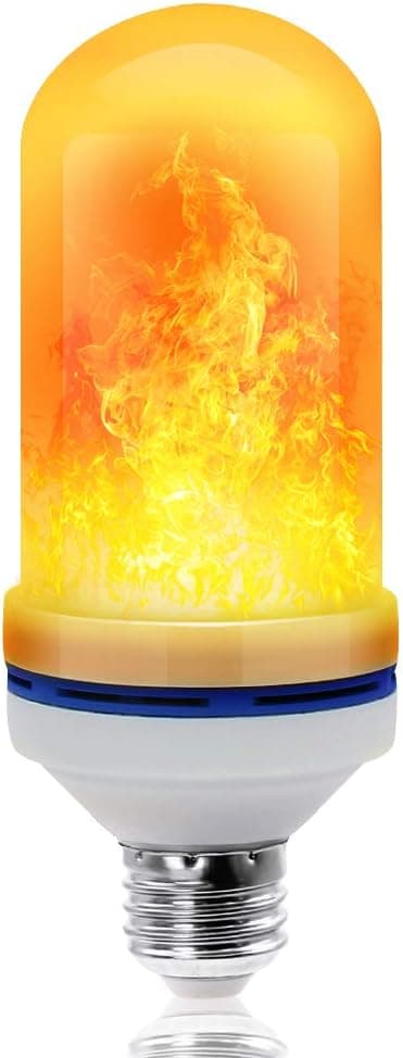 YEAHBEER LED Flame Effect Light Bulb, with Gravity Induced, E26 LED Flickering Flame Effect Ligh, 2 Pack for Christmas Decorations/Holiday Hotel/Bar / Party/Home (2 Pack)