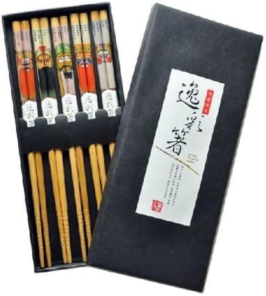 Chinese Natural Bamboo Wooden Spiral Chopstick