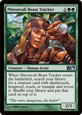 Magic: the Gathering - Mwonvuli Beast Tracker (177) - Magic 2013 - Foil