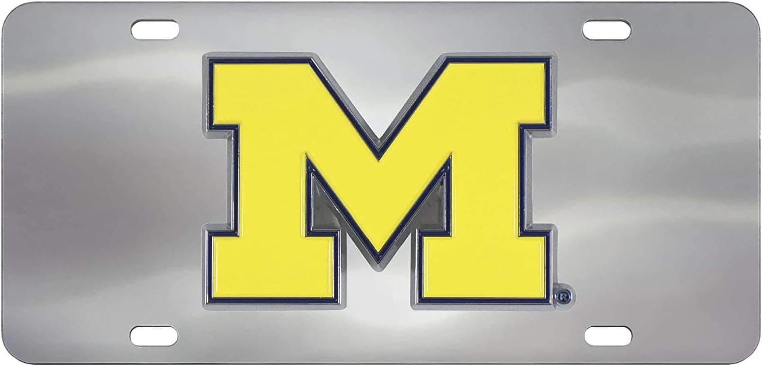 Fan Mats 14995 'University of Michigan' Mirror Style License Plate