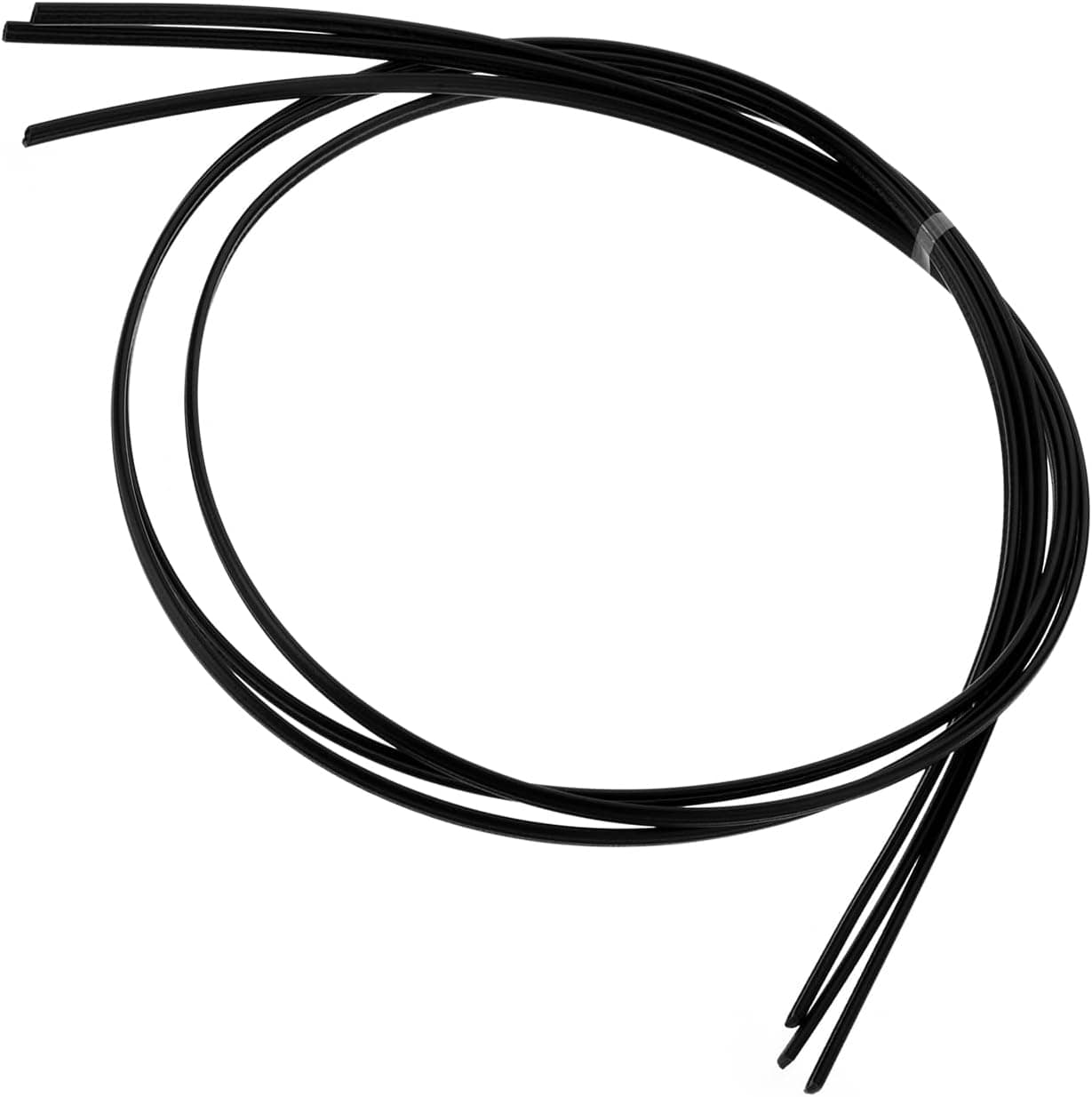 Othmro 3Pcs 3.28ft ABS Plastic Welding Rods, Black 1/5"x1/23" (WxTHK) ABS Plastic Shell Repair Rods Welder Sticks for Daily Plastic Repair, Car bumper Plastic Repair, Hot Air Gun