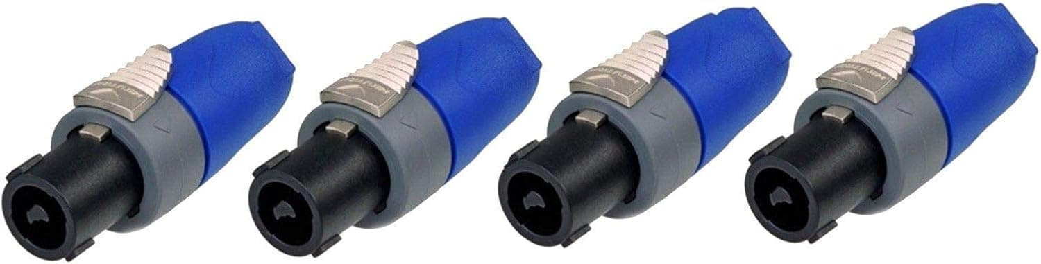(4) Genuine Neutrik SpeakOn NL2FX 2 Pole Inline Female Locking Speaker Connector