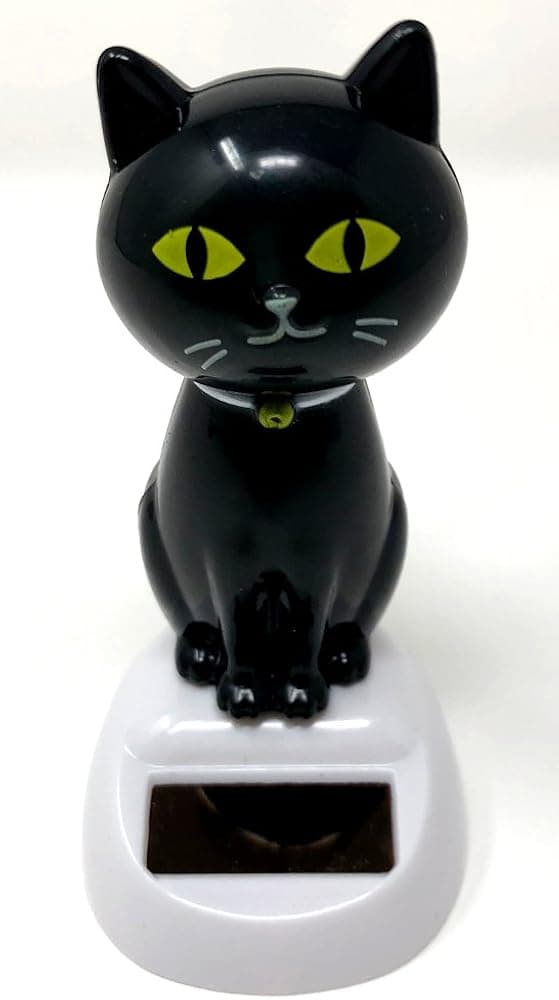 Black cat Solar Swing Mascot