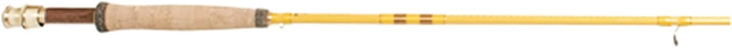 Eagle Claw, Featherlight Fly Rod, Freshwater, 8' Length 2pc, 5-6 lb Line Rate. Medium Power, Yellow (FL300-8)