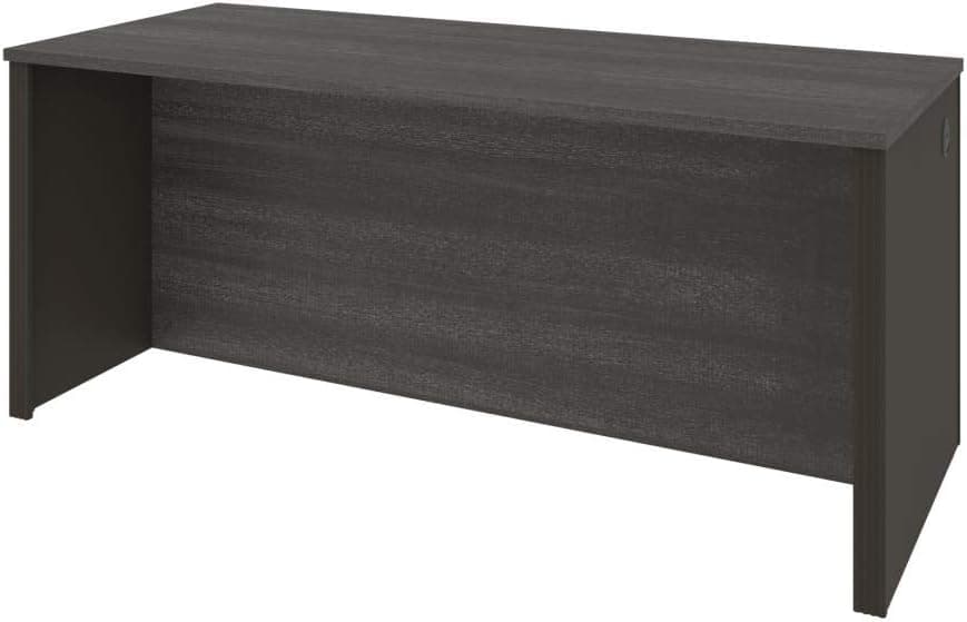 Bestar Prestige + Desk Shell, 72W, Bark Grey & Slate