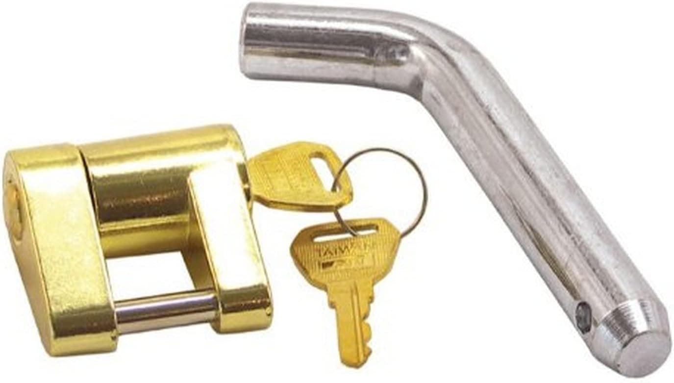 Shoreline Marine Trailer Receiver Pin with Clip | 5/8" Diameter | Zinc Coating