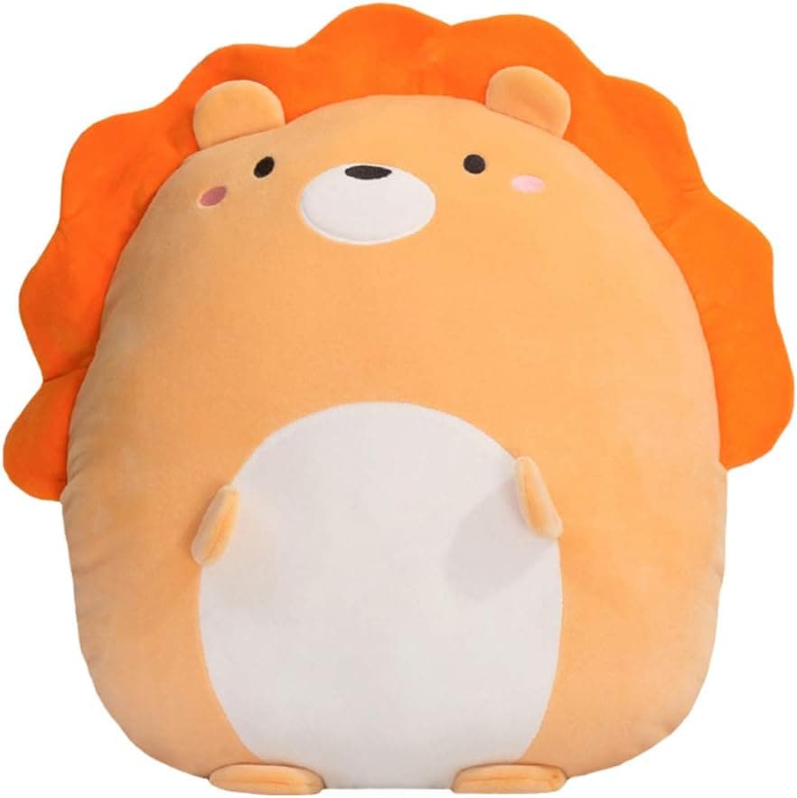 hitoshe Soft Lion Plush Hugging Pillow, Lion Stuffed Animal Toy Gifts for Birthday, Valentine, Christmas, 16inch