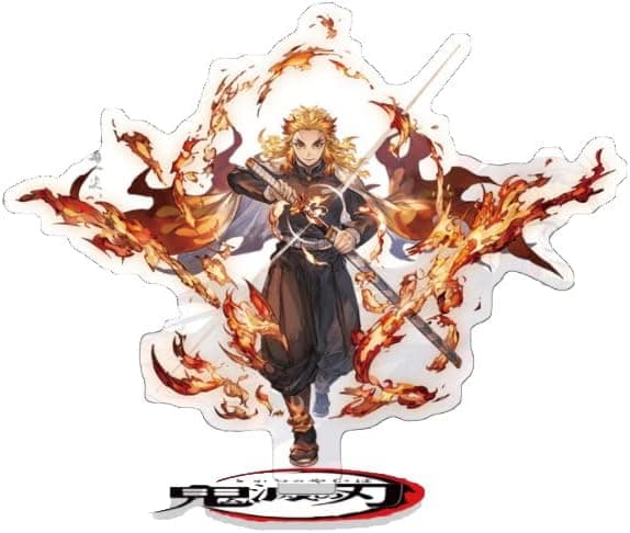 Anime Rengoku Kyoujurou Acrylic Stand Figure,Desktop Ornament Display Standing Figures(B)