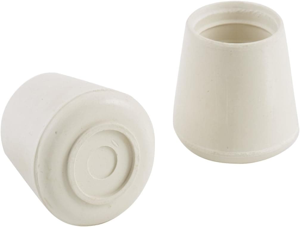 Shepherd Hardware 3213 7/8-Inch White Rubber Leg Tip, 40-Pack