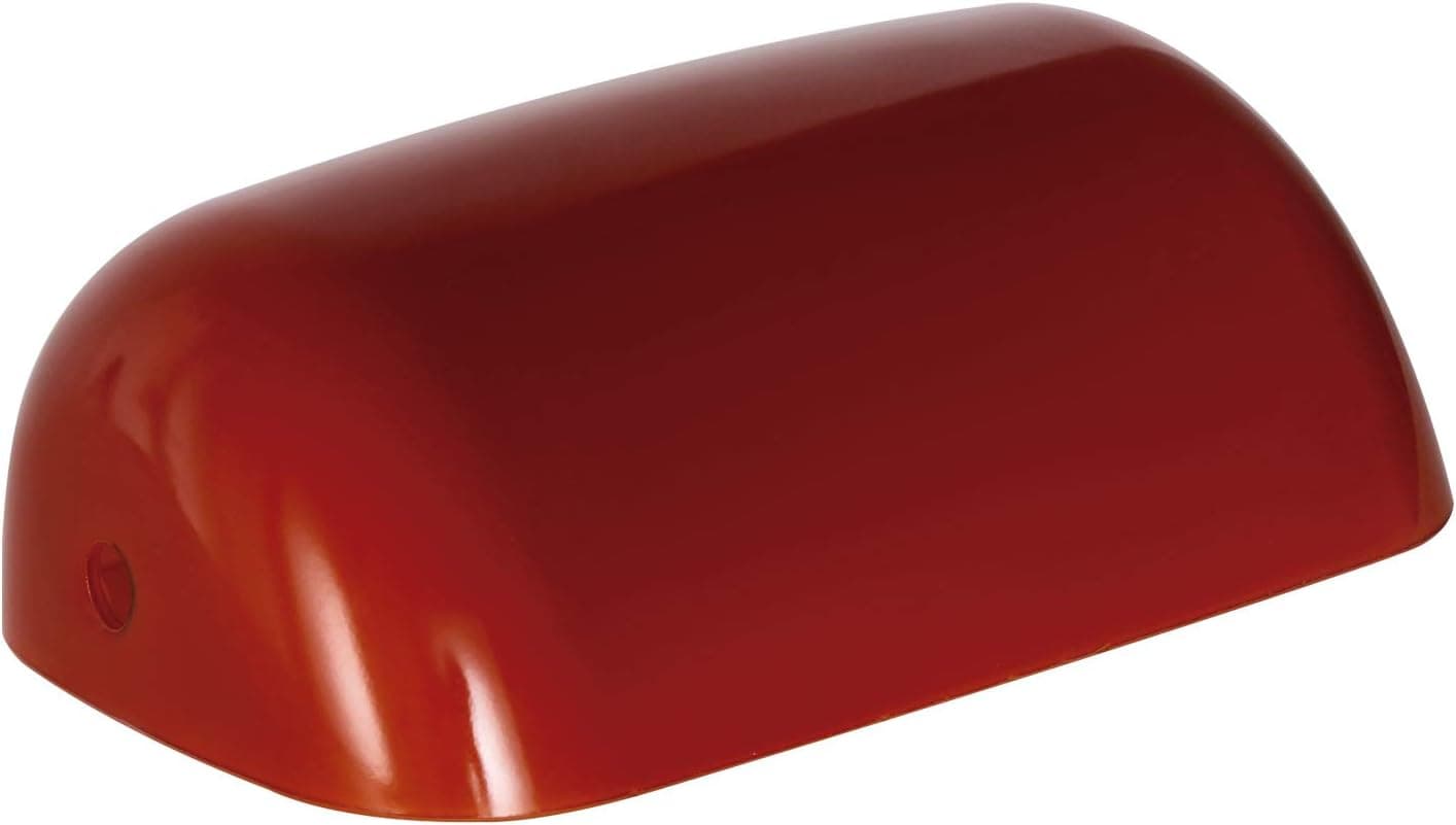 Newrays Glass Bankers Lamp Shade Cover Replacement,L8.85 W5.11 (Amber)