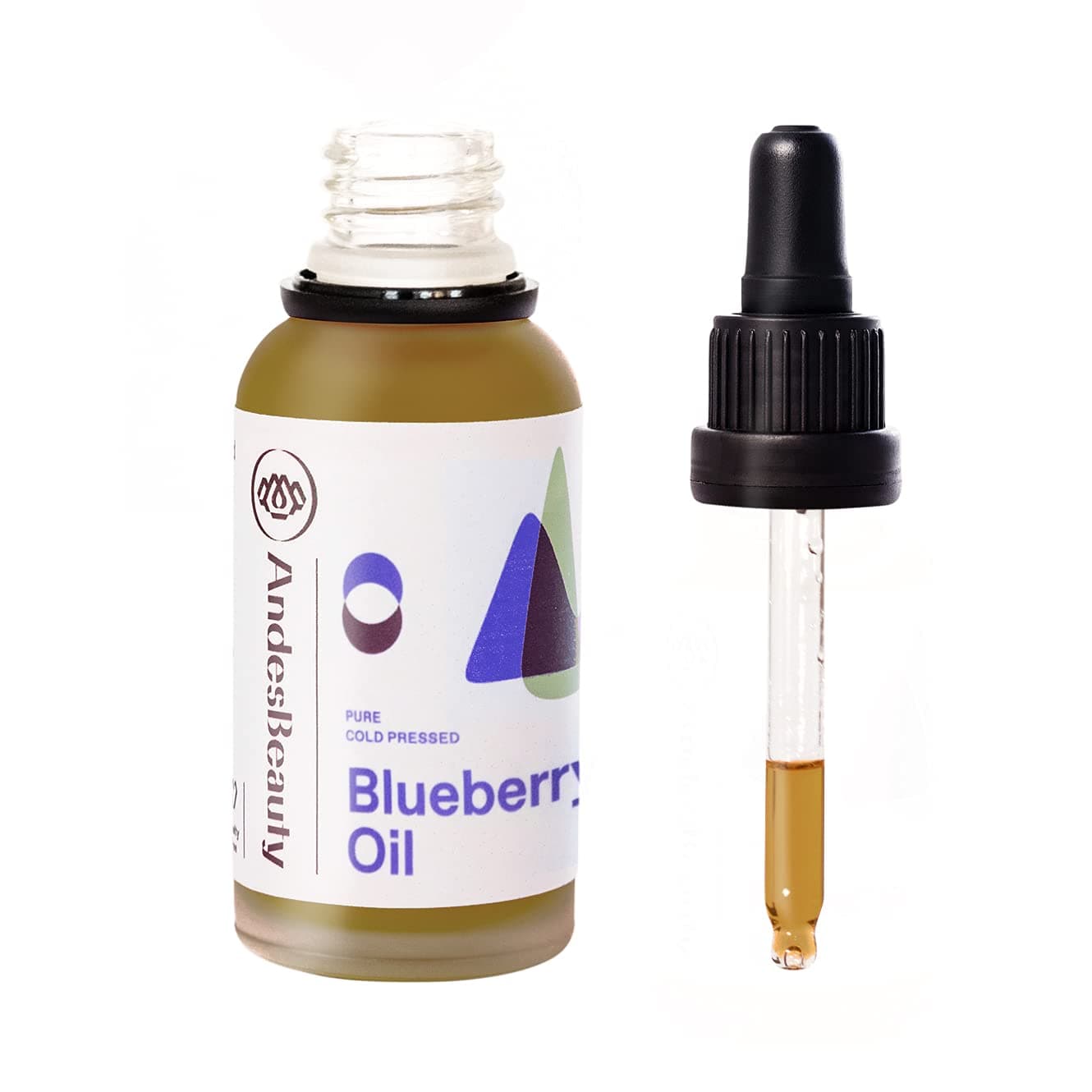 AndesBeauty Blueberry Seed Oil – 1 Fl Oz Pure and Natural Blueberry Oil for Hair, Skin, Nails - Cold-Pressed Blueberry Seeds – Rich in Antioxidants and Vitamin E - Soothing, Protecting and Nourishing