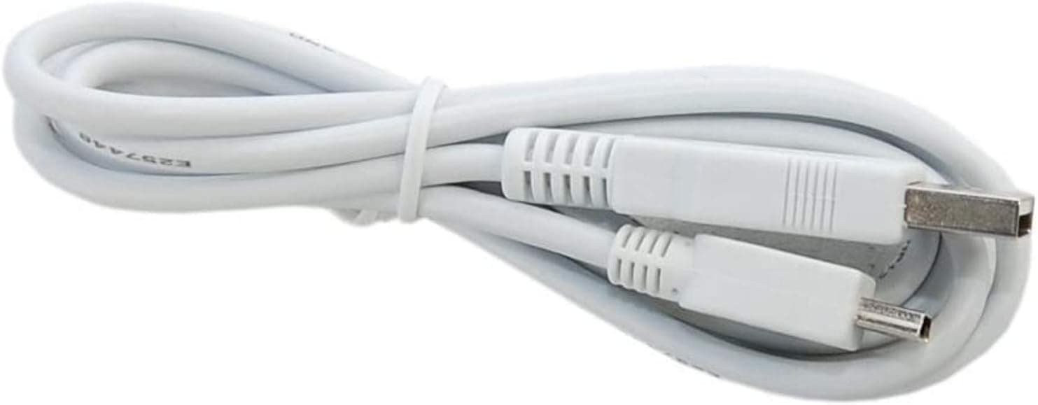 HQRP USB to Mini USB Cable (White) Compatible with Leapfrog LeapsterGS/Leapster GS Explorer ; Leapster ; Leapster Explorer ; Leapster2 / Leapster 2 Learning Game System