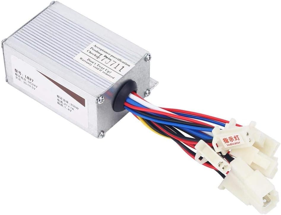 Yosoo Health Gear DC Motor Speed Controller, Electric Bike Controller Box, 24V 250W Motor Brush Controller for Electric Bicycle Scooter E-Bike