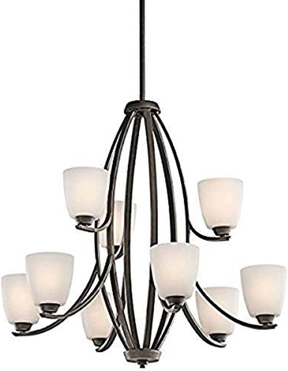 Kichler 42559OZ Granby Chandelier 9-Light, Olde Bronze