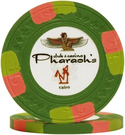 Paulson Brand Pharaoh's Club and Casino Series Poker Chips (Set of 50)