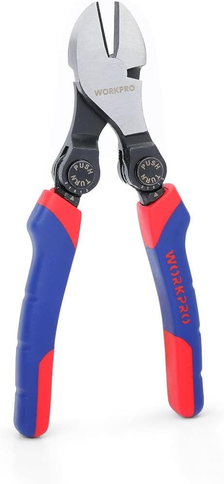 WORKPRO High Leverage Diagonal Cutting Pliers 5-Position Adjustable Angle Offset, 7-inch
