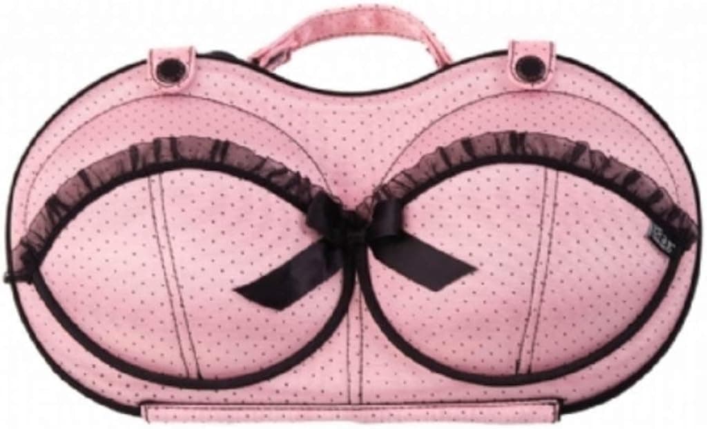 Brag Bra Bag in Katie Pink Polka Dot For Cups D-FF, Buxom